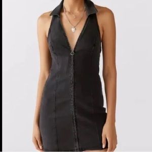 Black Denim UO dress
